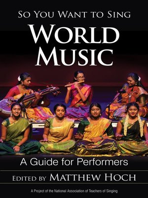 cover image of So You Want to Sing World Music